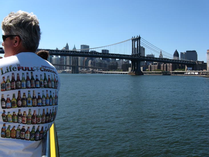 Manhattan Bridge, Lower Manhattan From Water Taxi, East River