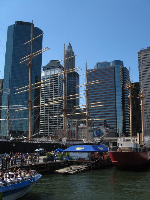 Pier 17, South Street Seaport, Lower Manhattan, From Water Taxi, East River, September 7, 2008