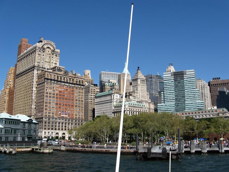 Battery Park, Lower Manhattan From Water Taxi, New York