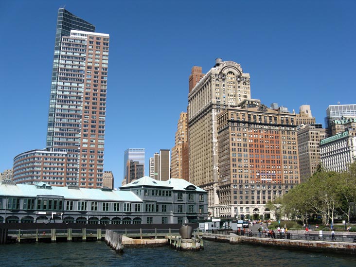 Pier A, Battery Park, Lower Manhattan From Water Taxi, New York, September 7, 2008