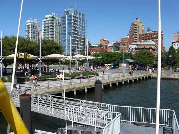 Christopher Street Pier, Hudson River Park, West Village, Manhattan From Water Taxi, Hudson River