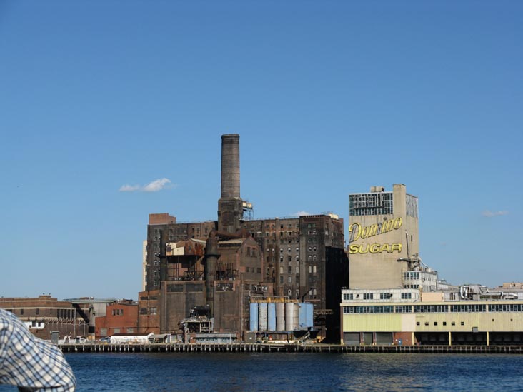 Domino Sugar Factory From Water Taxi, East River, Williamsburg, Brooklyn, September 7, 2008