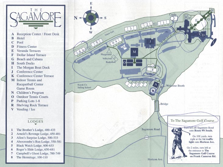 Island Map, The Sagamore, 110 Sagamore Road, Bolton Landing, New York
