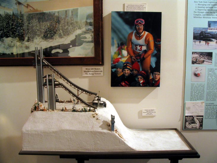 Ski Jump Model, 1932 & 1980 Lake Placid Winter Olympic Museum, Olympic Center, 2634 Main Street, Lake Placid, New York