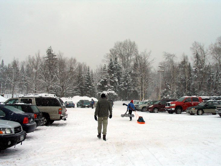 Cross Country Skiing Parking Lot, Olympic Sports Complex, Lake Placid, New York