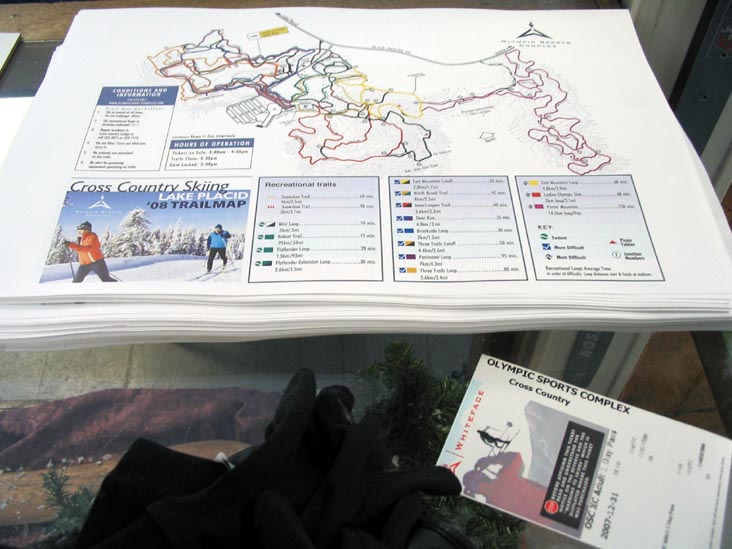 Trail Maps, Cross Country Lodge, Olympic Sports Complex, Lake Placid, New York