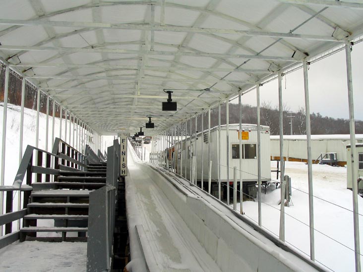 Finish Line, Bobsled and Luge Combined Track, Olympic Sports Complex, Lake Placid, New York