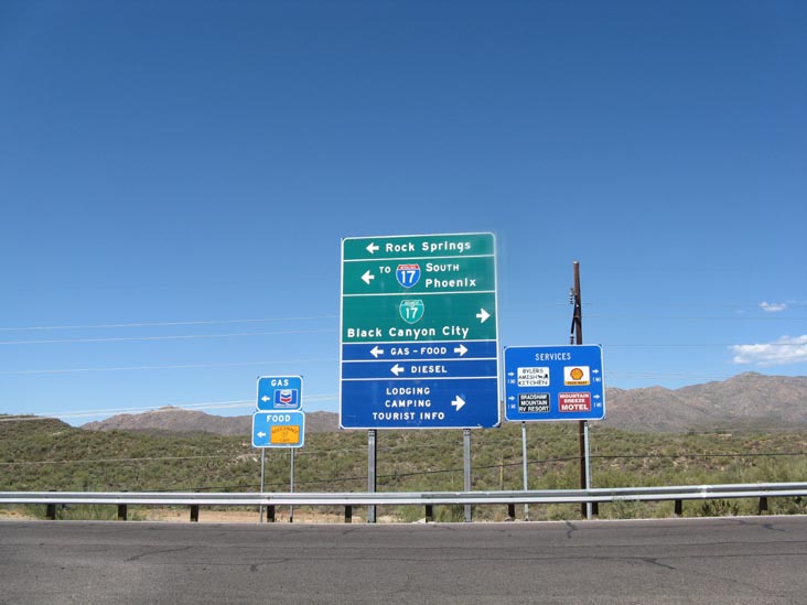 Interstate 17 Frontage Road at Exit 242, Black Canyon City, Arizona