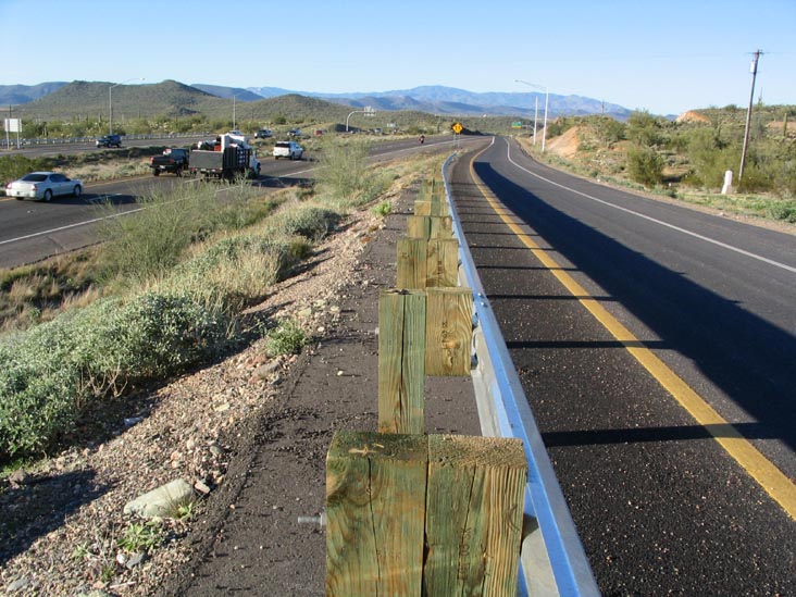 On-Ramp at Pioneer Road Exit, Looking North, Interstate 17 North of Phoenix, Arizona