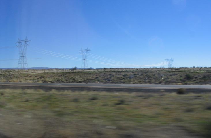 Powerlines Near Interstate 17 North of Phoenix, Arizona
