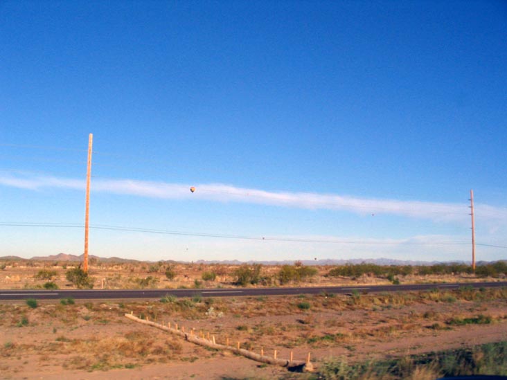 Hot Air Balloons, Interstate 17 North of Phoenix, Arizona