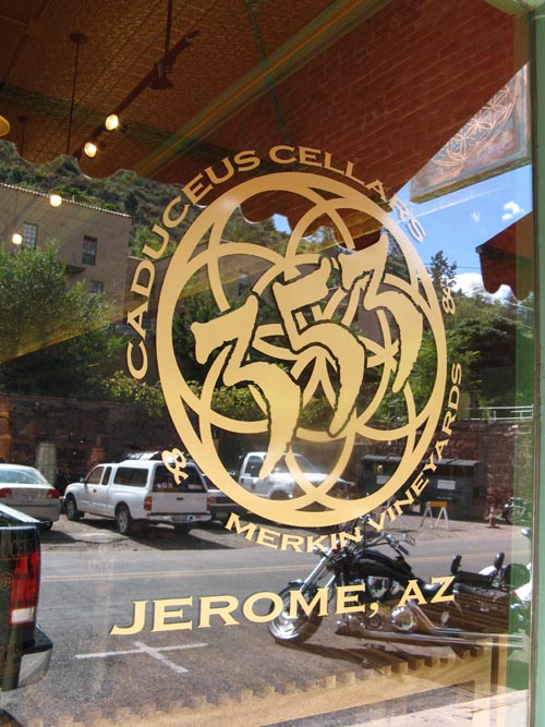 Caduceus Cellars Tasting Room, 158 Main Street, Jerome, Arizona