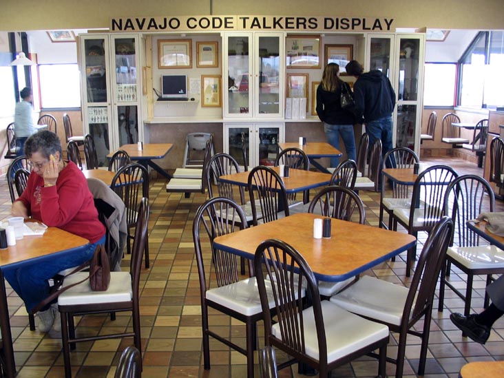 Navajo Code Talkers Exhibit, Burger King, US 160 and US 163, Kayenta, Arizona