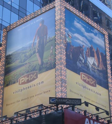 Visit Phoenix Billboard, 50th Street and Seventh Avenue, New York City