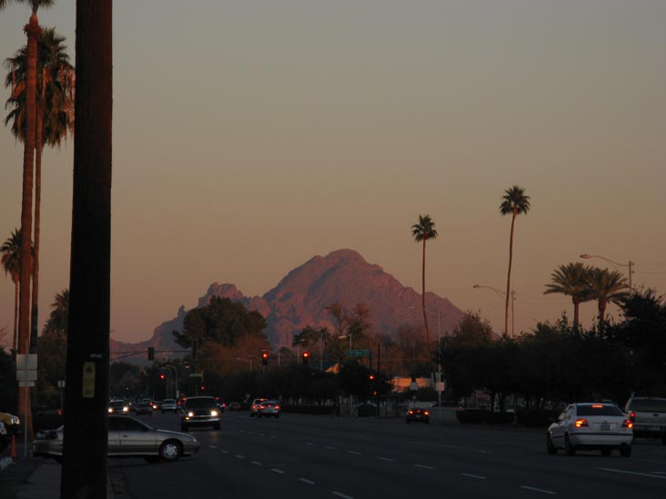 Camelback Mountain From 19th Avenue and Bethany Home Road, Phoenix, Arizona, January 1, 2009