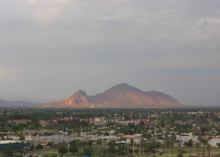 Camelback Mountain From Central Avenue, Phoenix, Arizona