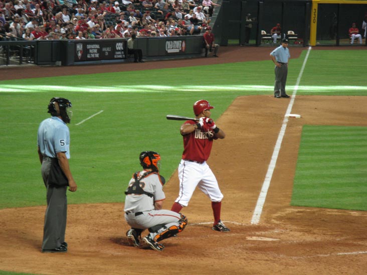 Chris Young At Bat, Arizona Diamondbacks vs. San Francisco Giants, Chase Field, Phoenix, Arizona, April 17, 2011