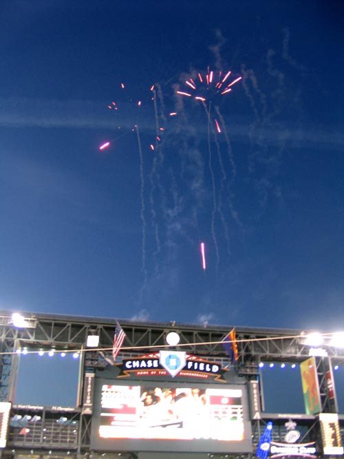 Home Run Fireworks, Arizona Diamondbacks vs. San Diego Padres, Chase Field, 401 East Jefferson Street, Phoenix, Arizona, April 18, 2008