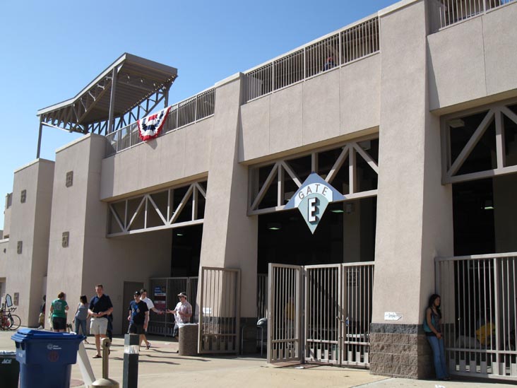 Gate E, Hohokam Stadium, 1235 North Center Street, Mesa, Arizona, March 27, 2010