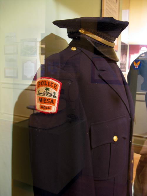Mesa Police Uniform, Searching For Mesa Exhibit, Mesa Historical Museum, 2345 North Horne Street, Mesa, Arizona