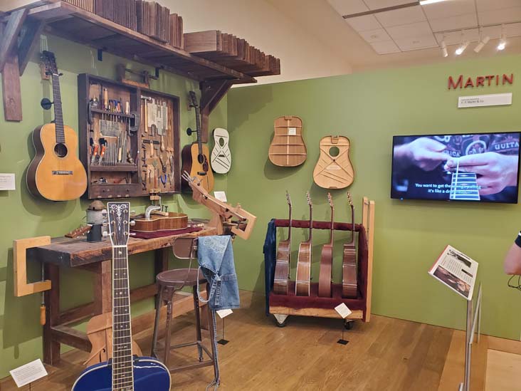 Martin Guitar Workshop Display, Musical Instrument Museum, Phoenix, Arizona, February 22, 2023