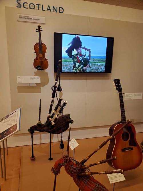 Scotland Geographic Gallery Display, Musical Instrument Museum, Phoenix, Arizona, February 22, 2023
