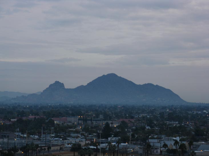 Camelback Mountain From Central Avenue, Phoenix, Arizona