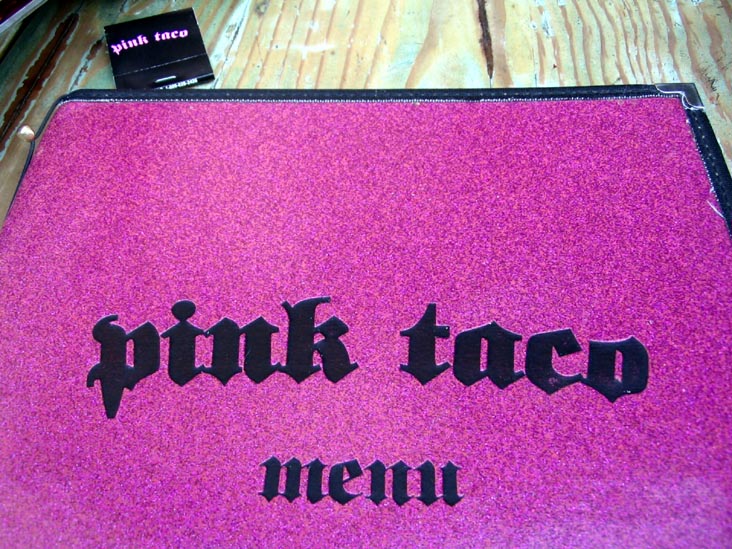 Menu, Pink Taco, 7135 East Camelback Road, Scottsdale, Arizona