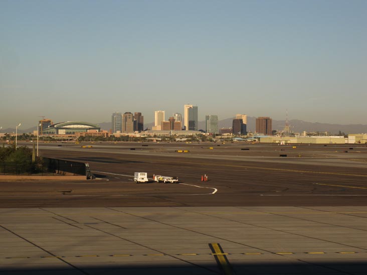 Downtown Phoenix From Sky Harbor International Airport, Phoenix, Arizona, February 13, 2011