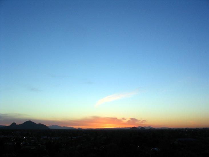 Sunrise, Phoenix, Arizona, March 29, 2007, 6:15 a.m.