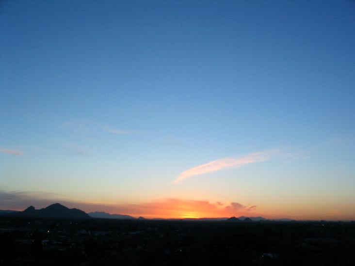 Sunrise, Phoenix, Arizona, March 29, 2007, 6:16 a.m.