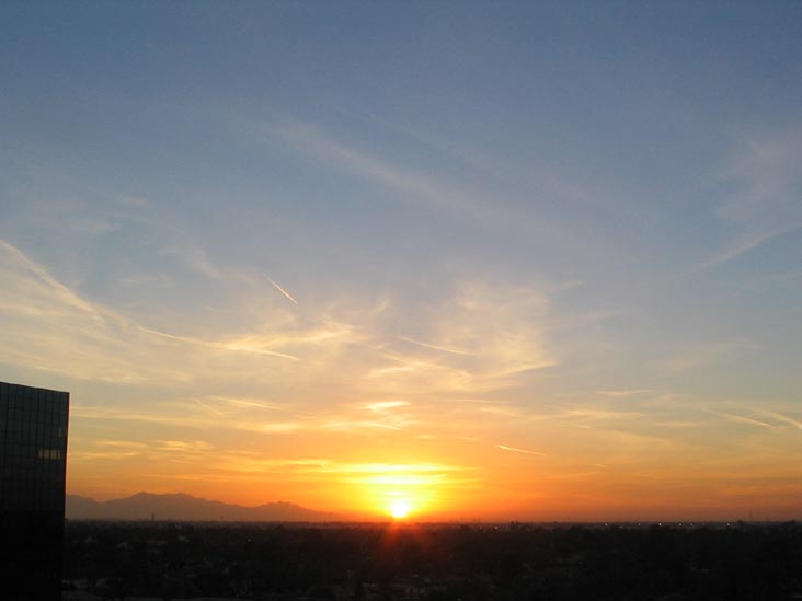Sunset, Phoenix, Arizona, January 12, 2006, 5:35 p.m.