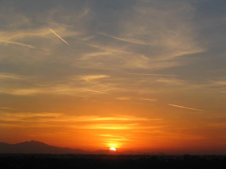 Sunset, Phoenix, Arizona, January 12, 2006, 5:36 p.m.