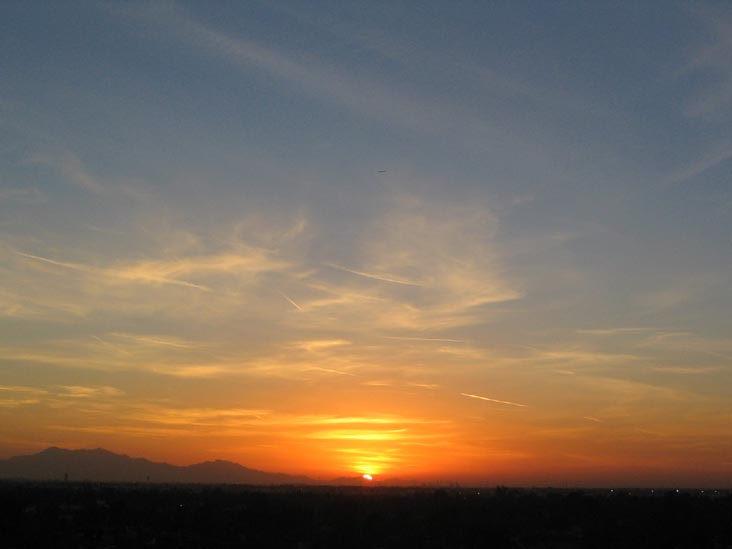Sunset, Phoenix, Arizona, January 12, 2006, 5:37 p.m.