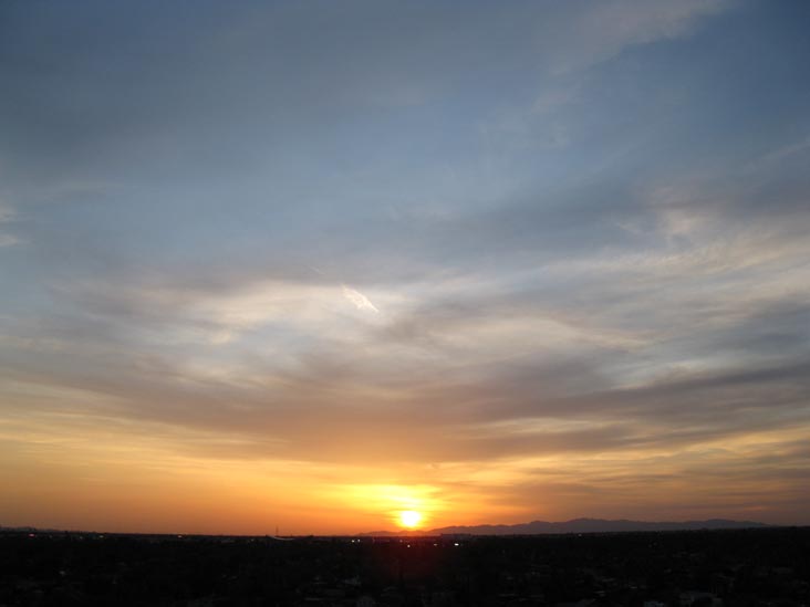 Sunset, Phoenix, Arizona, March 25, 2010, 6:37 p.m.