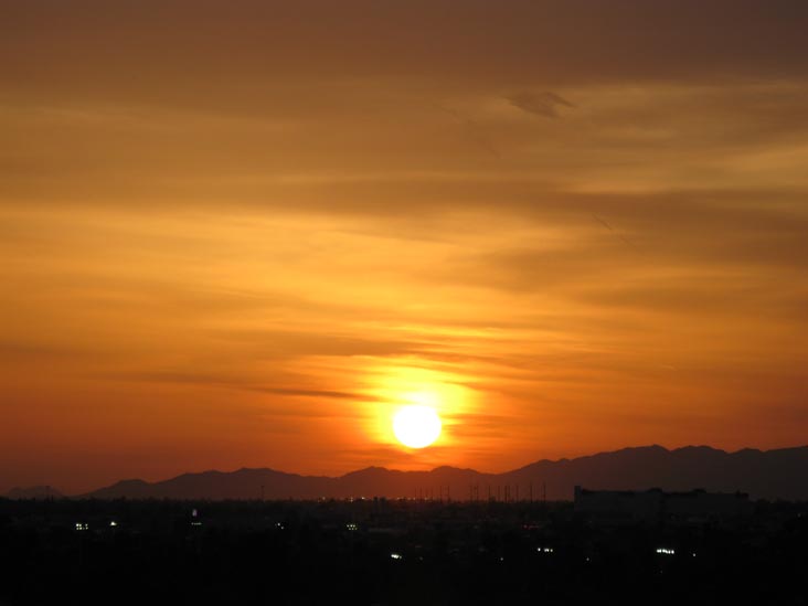Sunset, Phoenix, Arizona, March 25, 2010, 6:38 p.m.