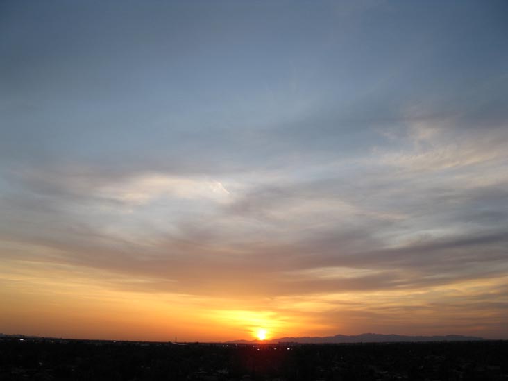 Sunset, Phoenix, Arizona, March 25, 2010, 6:38 p.m.