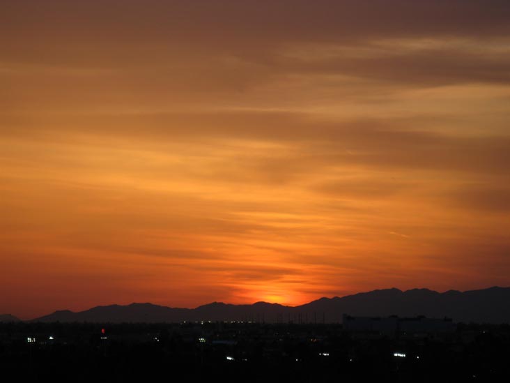 Sunset, Phoenix, Arizona, March 25, 2010, 6:42 p.m.