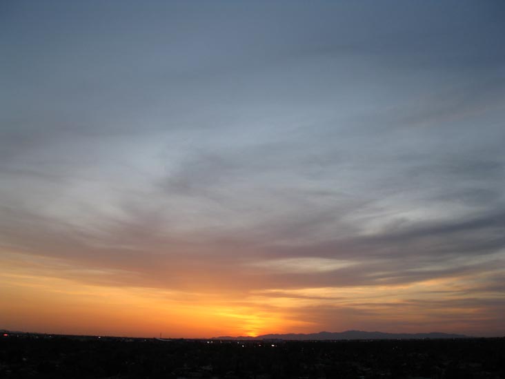 Sunset, Phoenix, Arizona, March 25, 2010, 6:43 p.m.
