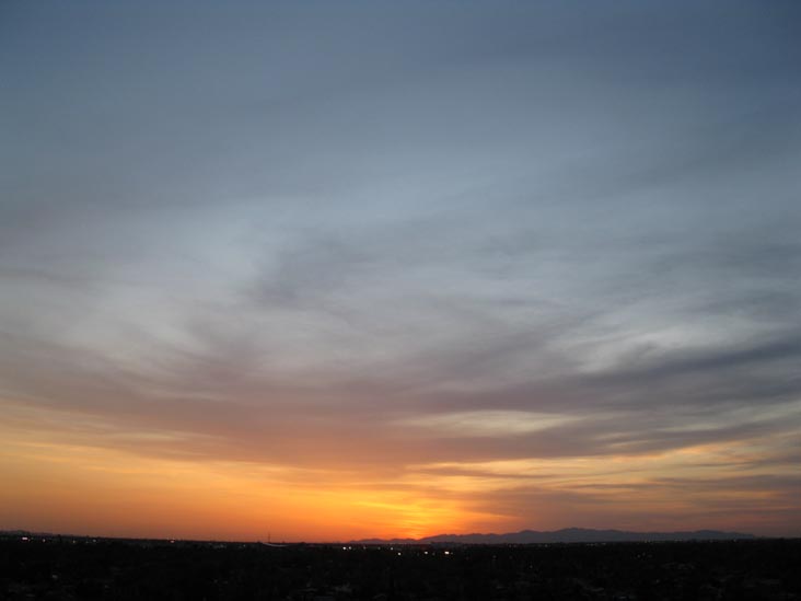 Sunset, Phoenix, Arizona, March 25, 2010, 6:44 p.m.