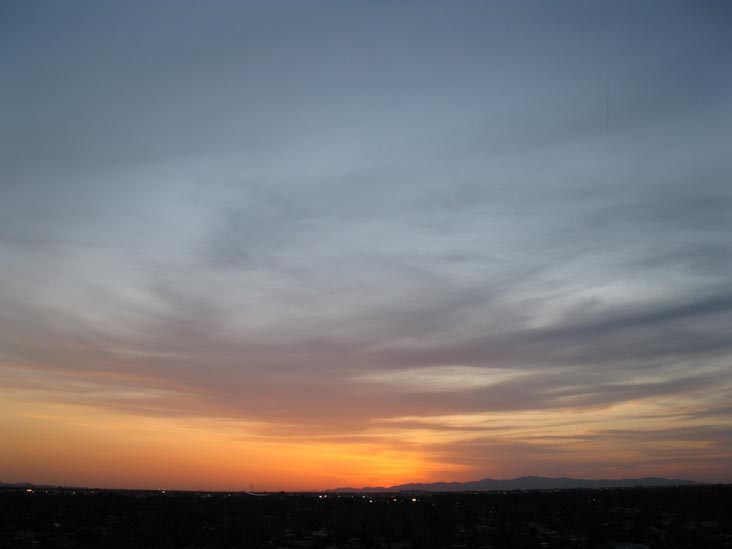 Sunset, Phoenix, Arizona, March 25, 2010, 6:45 p.m.