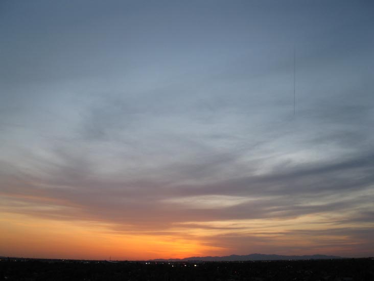Sunset, Phoenix, Arizona, March 25, 2010, 6:46 p.m.