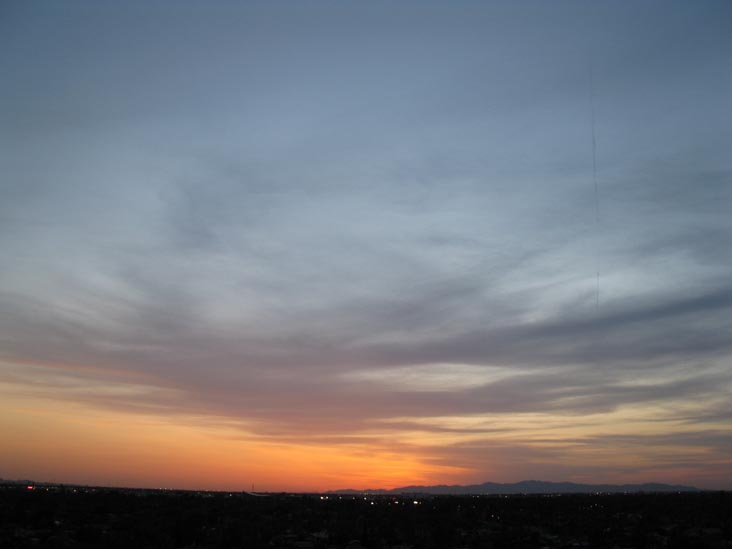 Sunset, Phoenix, Arizona, March 25, 2010, 6:47 p.m.