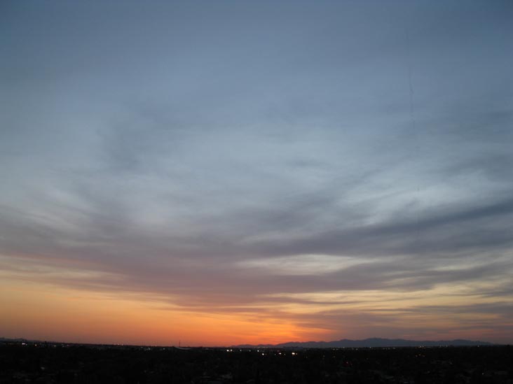 Sunset, Phoenix, Arizona, March 25, 2010, 6:48 p.m.