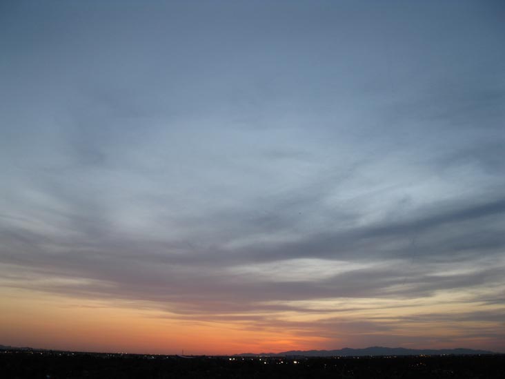 Sunset, Phoenix, Arizona, March 25, 2010, 6:50 p.m.