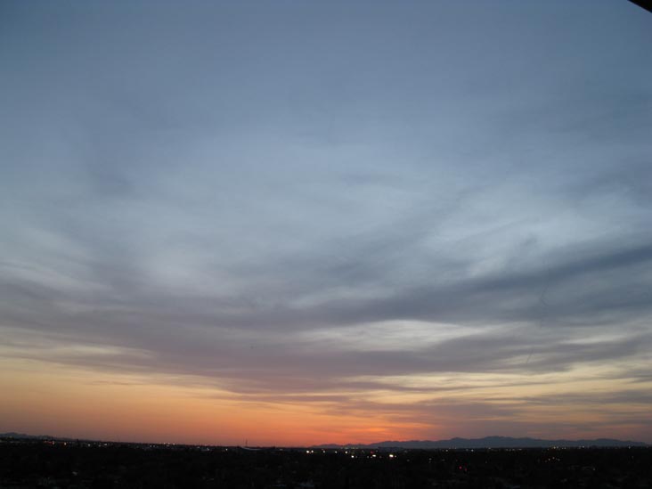 Sunset, Phoenix, Arizona, March 25, 2010, 6:51 p.m.