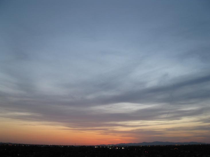 Sunset, Phoenix, Arizona, March 25, 2010, 6:52 p.m.