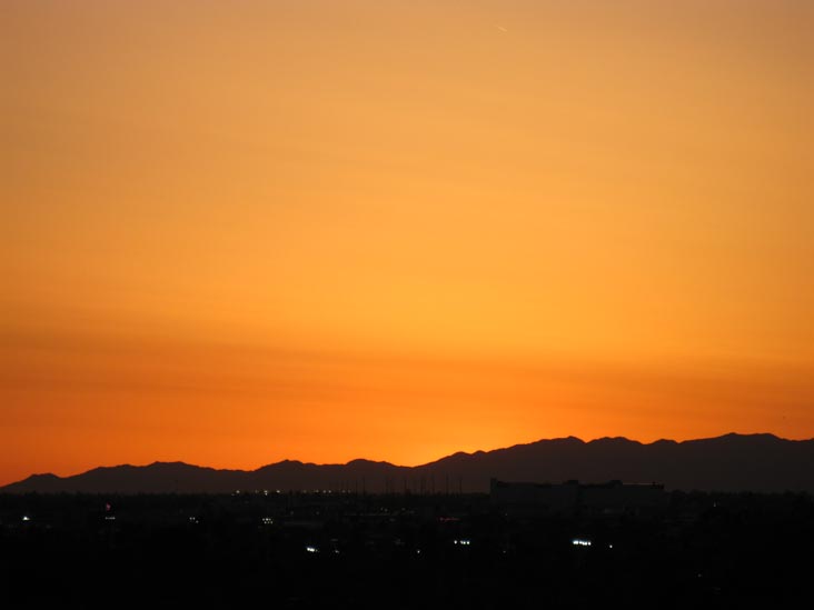 Sunset, Phoenix, Arizona, March 27, 2010, 6:45 p.m.