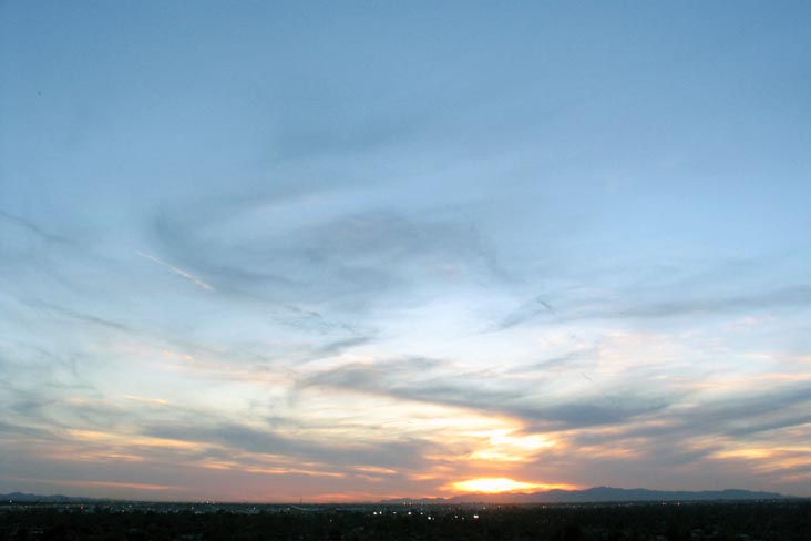 Sunset, Phoenix, Arizona, April 2, 2007, 6:47 p.m.