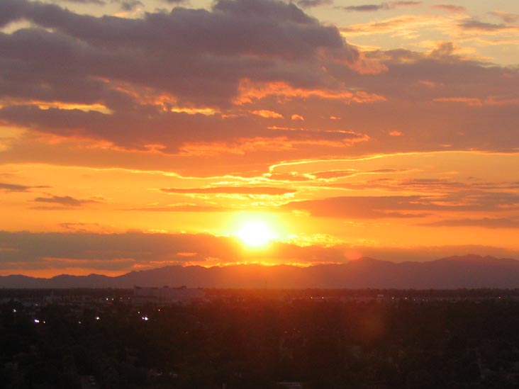 Sunset, Phoenix, Arizona, April 5, 2004, 6:43 p.m.